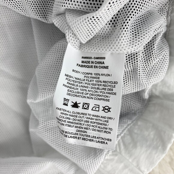 Nike Black White Y2K Full Zip Long Sleeve Windbreaker Size Large - Picture 6 of 9